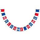 Search for welcome bunting flags Red