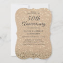 Search for gold 50th wedding anniversary invitations Golden