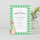 Search for gingham baby shower invitations Green