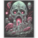 Search for zombie vinyl stickers Creepy