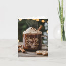 Search for hot chocolate christmas cards Whipped cream