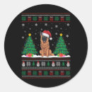Search for funny malinois stickers Santa claus