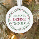Search for define christmas tree decorations Naughty or nice