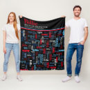 Search for red and black stripe blankets Blue