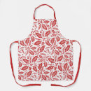 Search for holly berries aprons Red