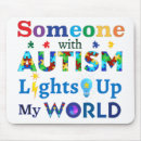 Search for world autism mousepads Light it up blue