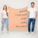 Search for family name blankets Minimalist