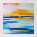 Search for oil painting puzzles Sunset