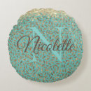 Search for turquoise and gold glitter cushions Elegant