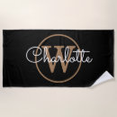 Search for black and gold beach towels Girly