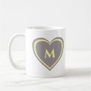 Search for monogram hearts mugs Simple