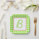 Search for buffalo plaid paper plates Monogrammed