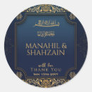 Search for royal blue and gold wedding stickers Elegant