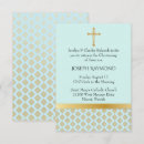 Search for blue and gold christening invitations Stylish