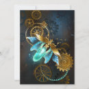 Search for steampunk invitations Blue