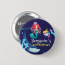 Search for mermaid badges Birthday party