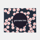 Search for baseball doormats Red white and blue