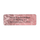 Search for rose gold wedding return address labels Girly