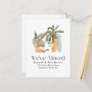 Search for palm tree moving announcement cards We have moved