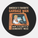 Search for garbage man stickers Political