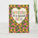 Search for special friend birthday cards Floral