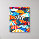 Search for beach umbrella canvas prints Travel