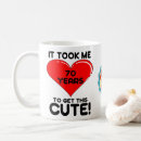 Search for cute 70th mugs For her