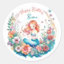 Search for mermaid birthday party stickers Pink
