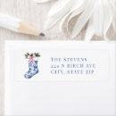 Search for pink damask return address labels Blue
