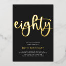 Search for 80 year old birthday invitations Eighty years old
