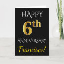 Search for black and gold anniversary cards Simple