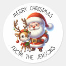 Search for cartoon reindeer stickers Festive
