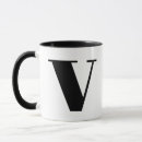 Search for monogram letter v mugs Initial