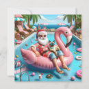 Search for pool christmas cards Santa