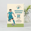 Search for soccer game birthday invitations Player