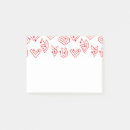 Search for valentine post it notes Red