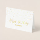 Search for stylish birthday cards Gold