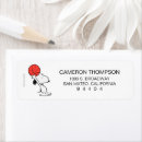 Search for free return address labels Peanuts