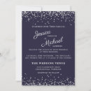 Search for blue and silver wedding invitations Elegant script