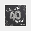 Search for black and silver napkins Forty