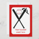 Search for black baseball invitations Red