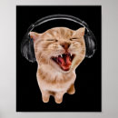 Search for headphones posters Kitten