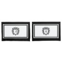 Search for initial monogram pillowcases Black and white
