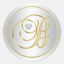 Search for gold b stickers Monogrammed