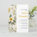 Search for tropical floral bridal shower invitations White