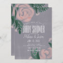 Search for pink rose baby shower invitations Minimalist
