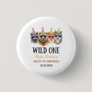 Search for wild at one badges Safari birthday