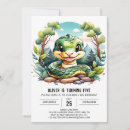 Search for snake party invitations Watercolor