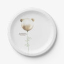 Search for teddy bear baby shower plates Sage green
