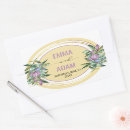 Search for purple and gold wedding stickers Botanical